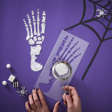 Load image into Gallery viewer, Skeleton Feet Stencils, 2 Pack
