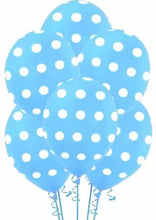 Load image into Gallery viewer, Balloon 30cm, Dots, Pastel Baby Blue
