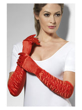 Load image into Gallery viewer, Long Red Temptress Gloves
