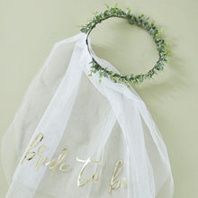 Load image into Gallery viewer, Ginger Ray -  Eucalyptus Bridal Crown With Veil
