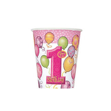 Load image into Gallery viewer, Pink Balloons Cups 8 Pack
