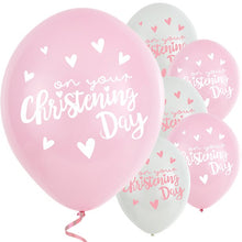 Load image into Gallery viewer, Christening Day Pink Latex Balloons 11&quot; (6pk)
