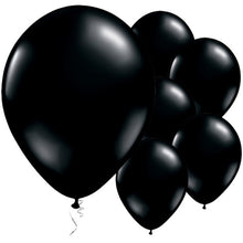 Load image into Gallery viewer, Pack of 12&quot; Pearlized Latex Balloons, 50ct - Ink Black
