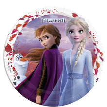 Load image into Gallery viewer, Disney Frozen 2  FSC Paper Plates - 23cm (Plastic Free)
