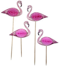 Load image into Gallery viewer, Truly Flamingo Honeycomb Picks (12pk)
