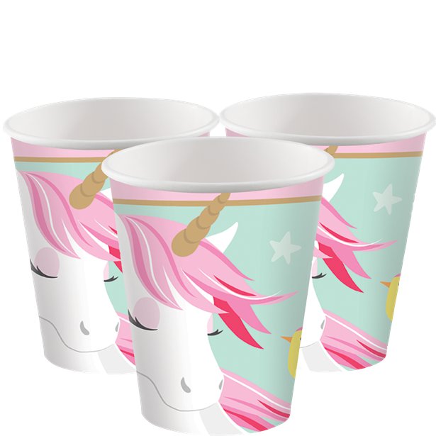 Magical Unicorn Paper Cups - 266ml – PartyTime Malta