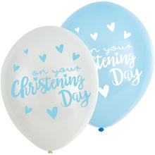 Load image into Gallery viewer, Christening Day Blue Latex Balloons 11&quot; (6pk)
