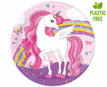 Load image into Gallery viewer, Unicorn Rainbow FSC Paper Plates - 23cm
