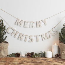 Load image into Gallery viewer, Ginger Ray Merry Christmas Wooden Bunting
