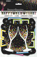 Load image into Gallery viewer, Confetti New Year Jointed Banner 1.52m
