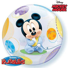 Load image into Gallery viewer, Baby Mickey Bubble Balloon - 22&quot;
