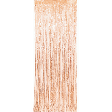 Load image into Gallery viewer, Rose Gold Foil Shimmer Curtain (3FT x 8FT)
