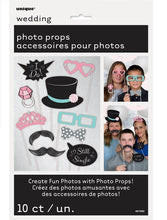 Load image into Gallery viewer, Wedding Photo Booth Props – 10pk
