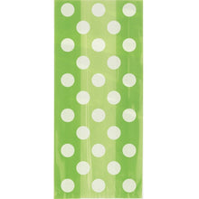 Load image into Gallery viewer, Green Polka Dot Gift Bags (20ct)
