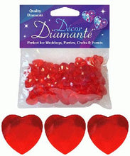 Load image into Gallery viewer, Heart 3D Diamante Confetti, Red
