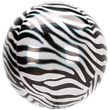 Load image into Gallery viewer, Zebra Print Orbz Balloon (38x40cm)
