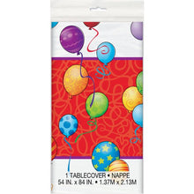 Load image into Gallery viewer, Birthday Balloons Plastic Tablecover (1.37m x 2.13m)
