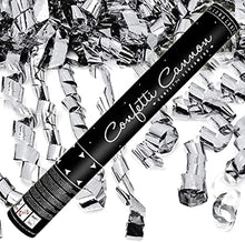 Load image into Gallery viewer, Confetti Cannon, Silver Streamers, 80cm
