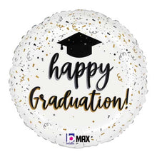 Load image into Gallery viewer, Satin Graduation confetti 18" Foil Balloon
