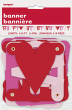 Load image into Gallery viewer, Happy Valentines Day Banner, 1.87M
