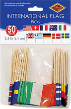 Load image into Gallery viewer, International Flag Food Picks - Pack of 50
