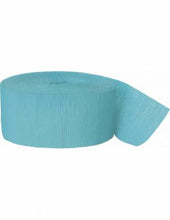 Load image into Gallery viewer, Teal Crepe Streamer, 81 ft
