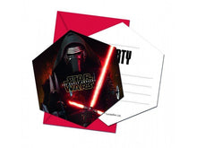 Load image into Gallery viewer, Star Wars The Force Awakens Party Invitations
