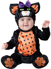 Load image into Gallery viewer, Mini Meow Black Cat Baby Jumpsuit Costume
