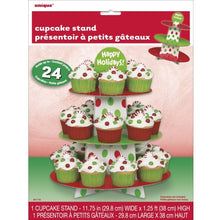 Load image into Gallery viewer, Happy Holidays Cupcake Stand
