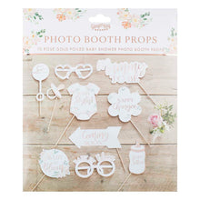 Load image into Gallery viewer, Rose Gold Foiled Baby Shower Photo Booth Props
