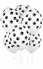 Load image into Gallery viewer, Paw Prints-A-Round Latex Balloon 11&quot;
