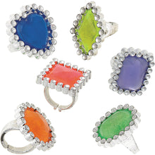 Load image into Gallery viewer, Favours 12 Gem Rings
