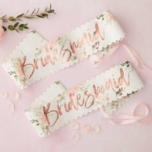 Load image into Gallery viewer, Ginger Ray Floral Bridesmaid Sashes - 2 pack
