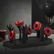 Load image into Gallery viewer, Ginger Ray - Halloween Coffin &amp; Zombie Hand Donut Stand
