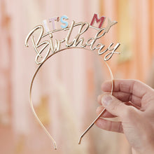 Load image into Gallery viewer, It`s My Birthday Metal Headband
