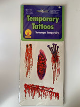 Load image into Gallery viewer, Rubies Temporary Halloween Tattoos, Various Design
