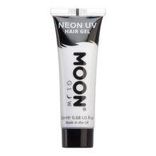 Load image into Gallery viewer, Moon Glow Neon UV Hair Gel 20ml - White
