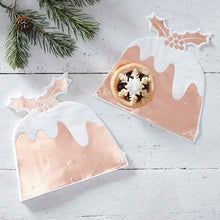 Load image into Gallery viewer, Ginger Ray Rose Gold Christmas Pudding Napkins
