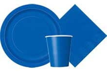 Load image into Gallery viewer, Royal Blue Solid FSC 9oz Paper Cups, 14ct
