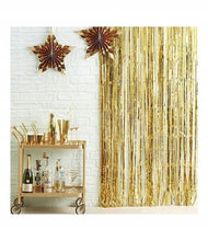 Load image into Gallery viewer, Gold Shimmer Curtain Backdrop
