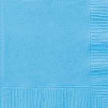 Load image into Gallery viewer, Powder Blue Solid Beverage Napkins, 20ct
