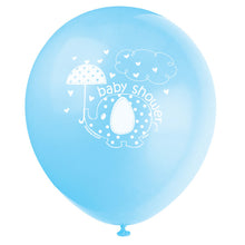 Load image into Gallery viewer, Umbrellaphants Blue 12&quot; Latex Balloons, 8ct

