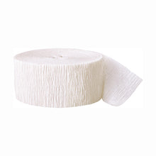 Load image into Gallery viewer, White Crepe Streamer, 81 ft
