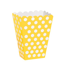 Load image into Gallery viewer, Yellow Dots Treat Boxes, 8ct

