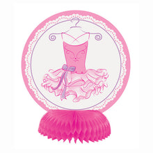 Load image into Gallery viewer, Pink Ballerina Mini Honeycomb Decorations, 4ct
