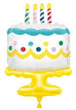 Load image into Gallery viewer, Giant Birthday Cake Foil Balloon - 25&quot;
