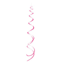 Load image into Gallery viewer, Hot Pink Solid Hanging Swirl Decorations, 8ct
