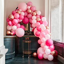 Load image into Gallery viewer, Luxe Pink and Rose Gold Balloon Arch Kit
