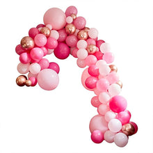Load image into Gallery viewer, Luxe Pink and Rose Gold Balloon Arch Kit

