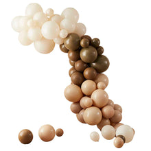 Load image into Gallery viewer, Nude and Brown Balloon Arch Kit
